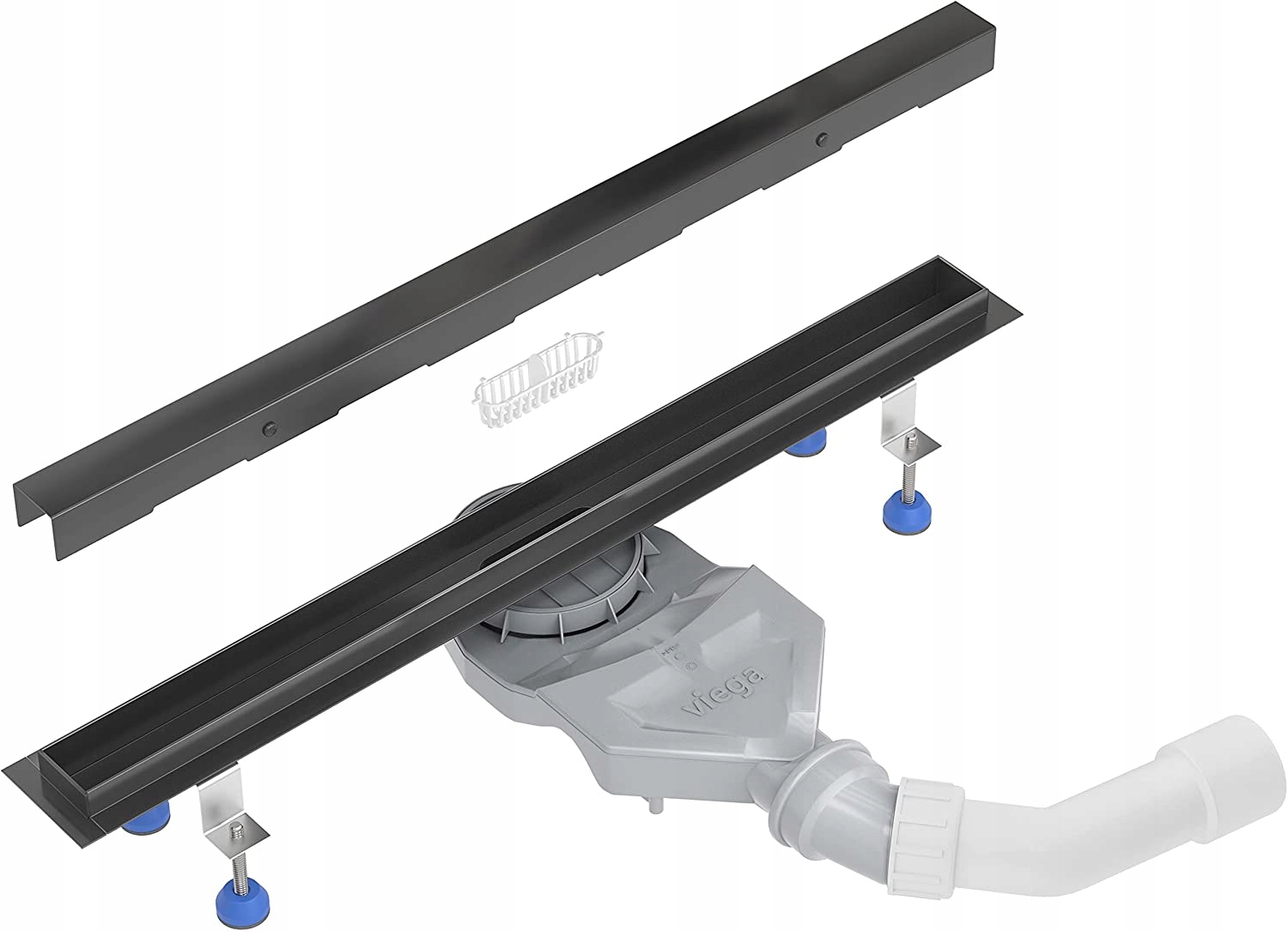 Aquabad Slim Black Mat lineárny odtok 120 cm